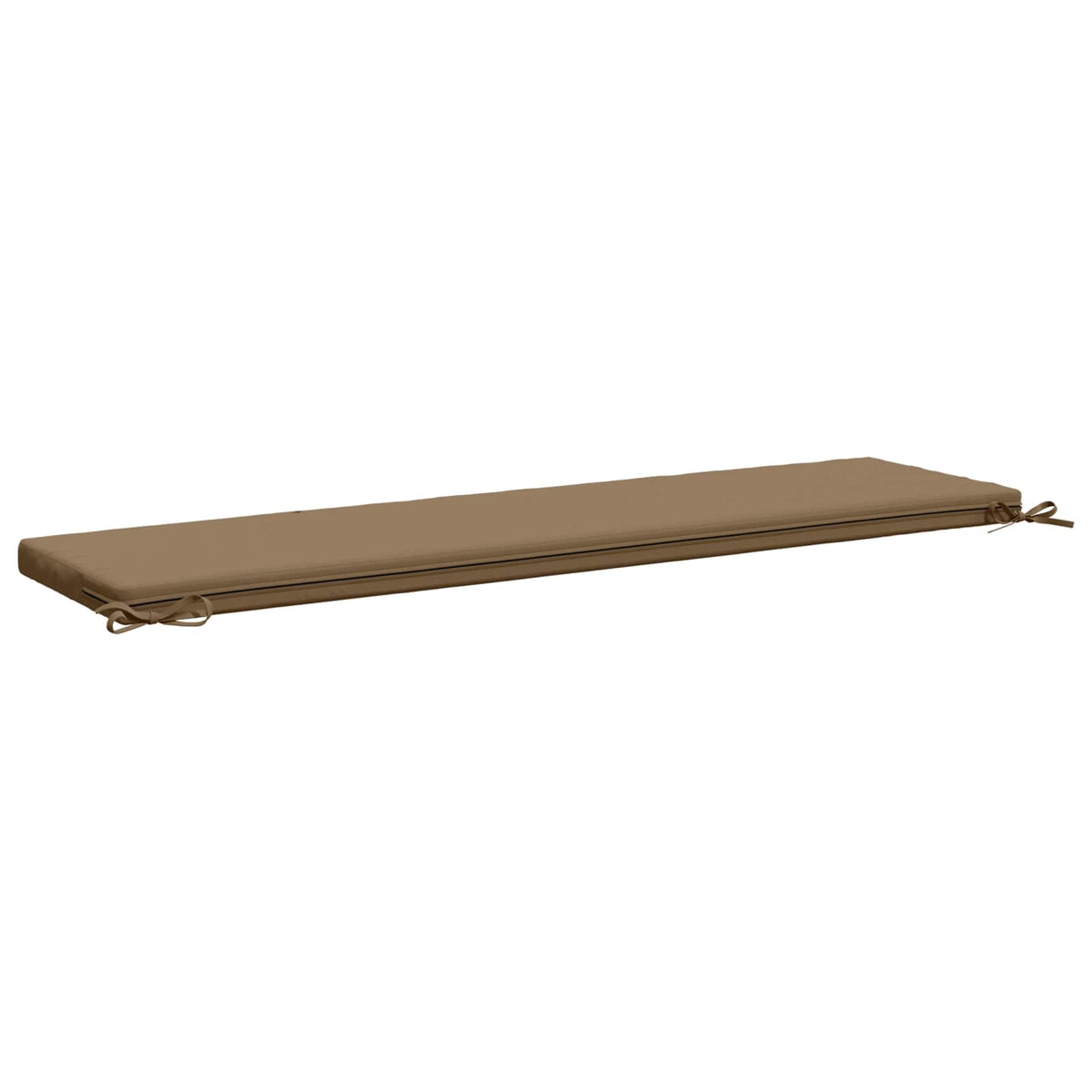 vidaXL 2-Piece Bench Cushions SOEST 2 pcs 100% Polyester Taupe