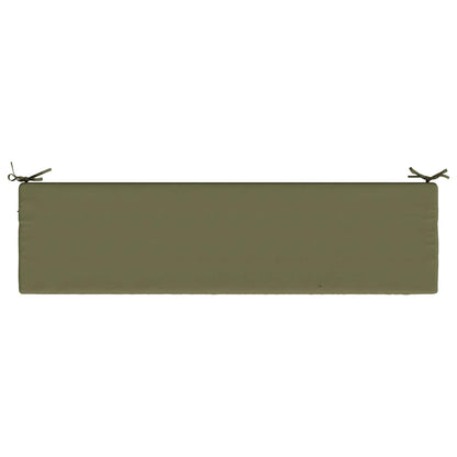 vidaXL 2-Piece Bench Cushions SOEST 2 pcs 100% Polyester Olive Green