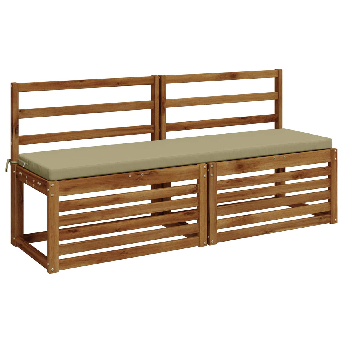 vidaXL 2-Piece Bench Cushions SOEST 2 pcs 100% Polyester Light Green