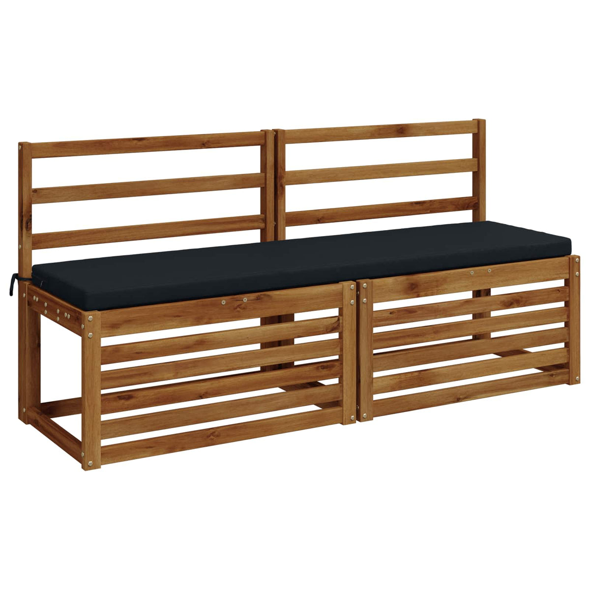 vidaXL 2-Piece Bench Cushions SOEST 2 pcs 100% Polyester Dark Blue