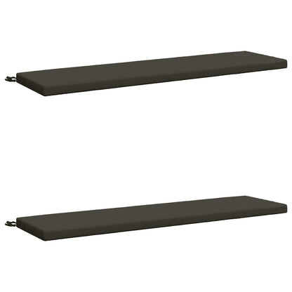 vidaXL 2-Piece Bench Cushions SOEST 2 pcs 100% Polyester Anthracite