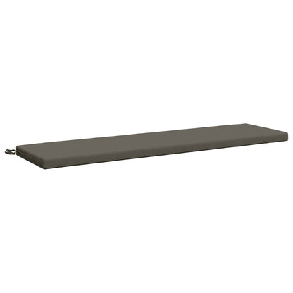 vidaXL Bench Cushion SOEST 100% Polyester Grey 150 x 40 x 5 cm
