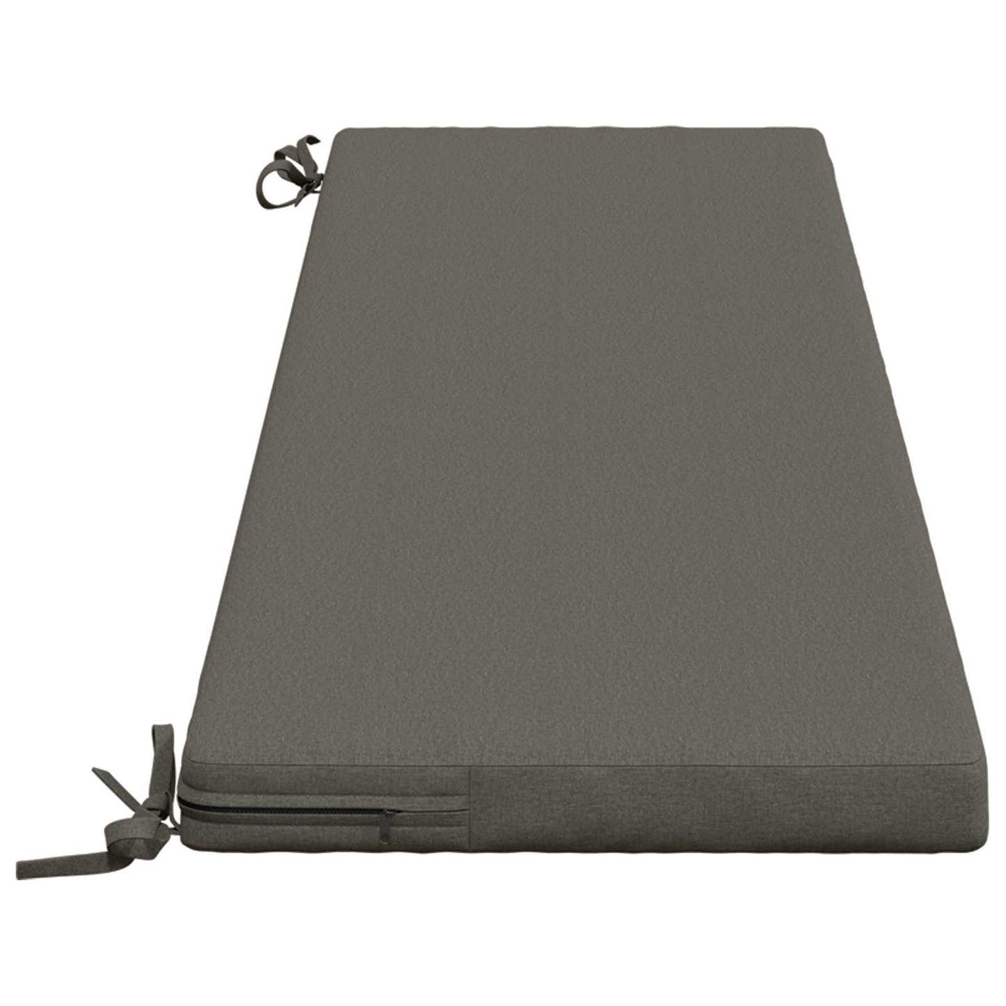 vidaXL Bench Cushion SOEST 100% Polyester Grey 150 x 40 x 5 cm