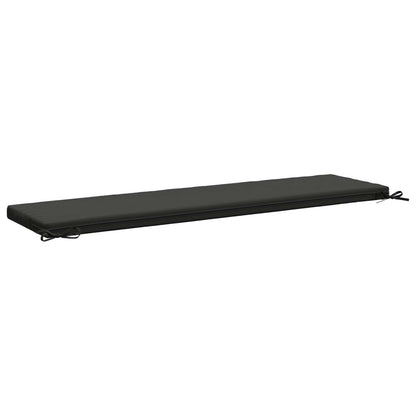 vidaXL Bench Cushion SOEST 100% Polyester Anthracite 150 x 40 x 5 cm