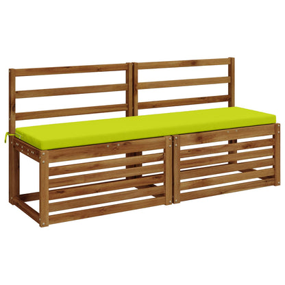 vidaXL 2-Piece Bench Cushions SOEST 2 pcs 100% Polyester Bright Green