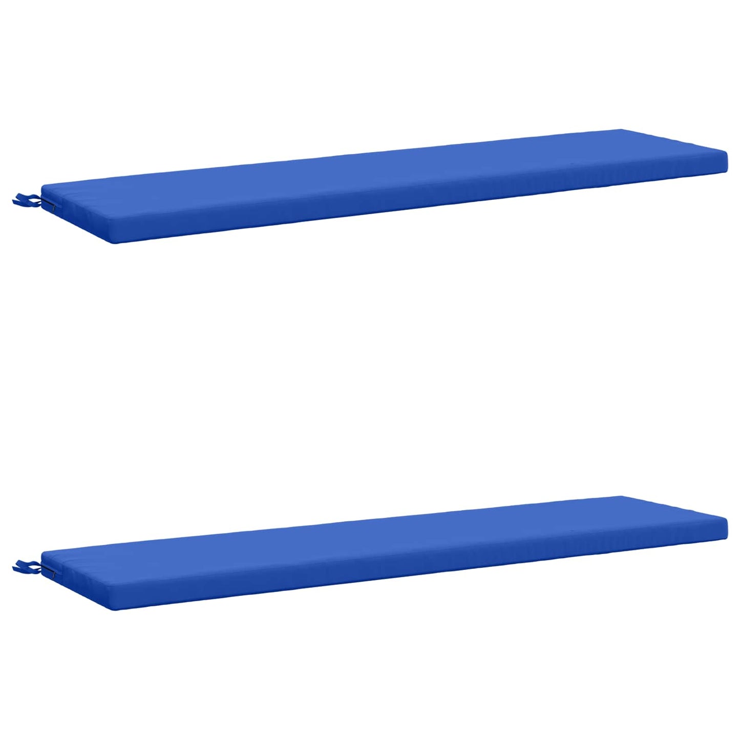 vidaXL 2-Piece Bench Cushions SOEST 2 pcs 100% Polyester Royal Blue