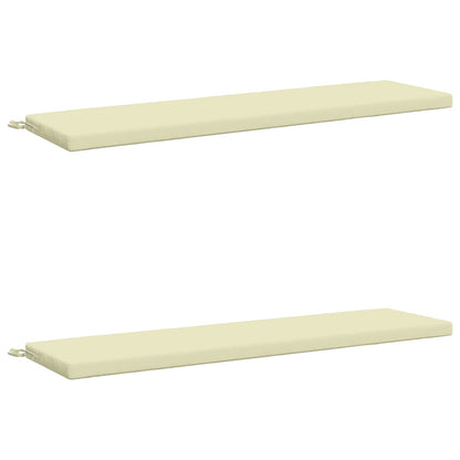 vidaXL 2-Piece Bench Cushions SOEST 2 pcs 100% Polyester Cream