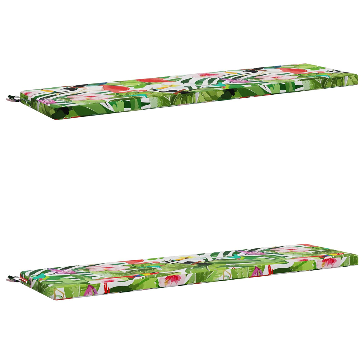 vidaXL 2-Piece Bench Cushions SOEST 2 pcs 100% Polyester Multicolour