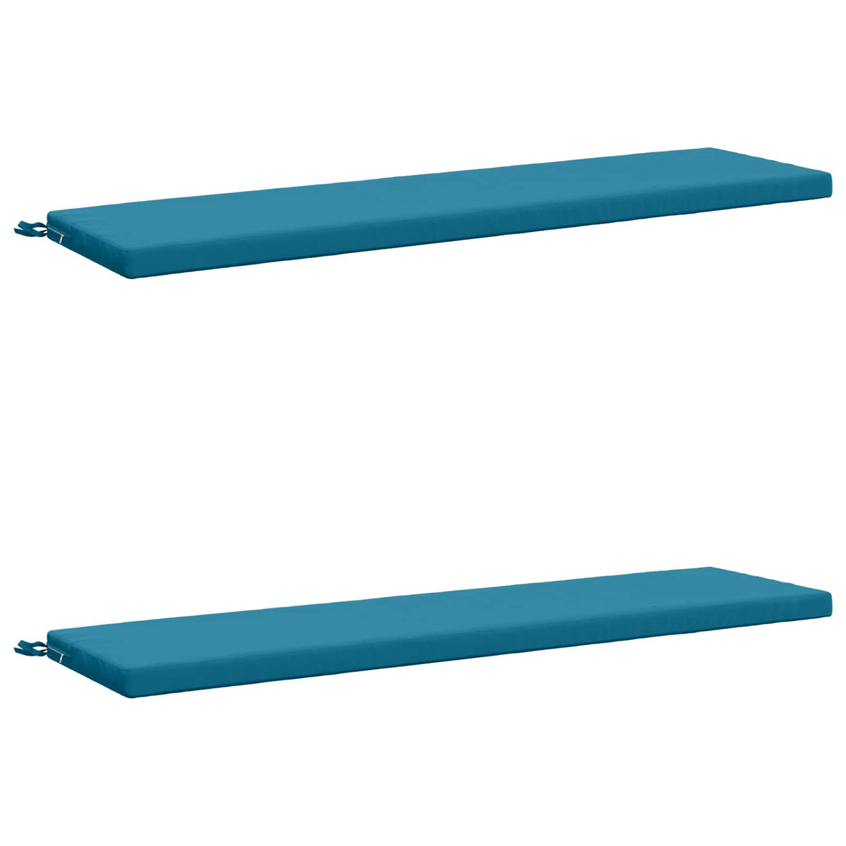 vidaXL 2-Piece Bench Cushions SOEST 2 pcs 100% Polyester Light Blue