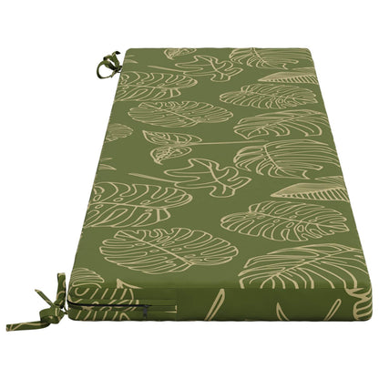 vidaXL Bench Cushion SOEST 100% Polyester Leaf Design 150 x 40 x 5 cm