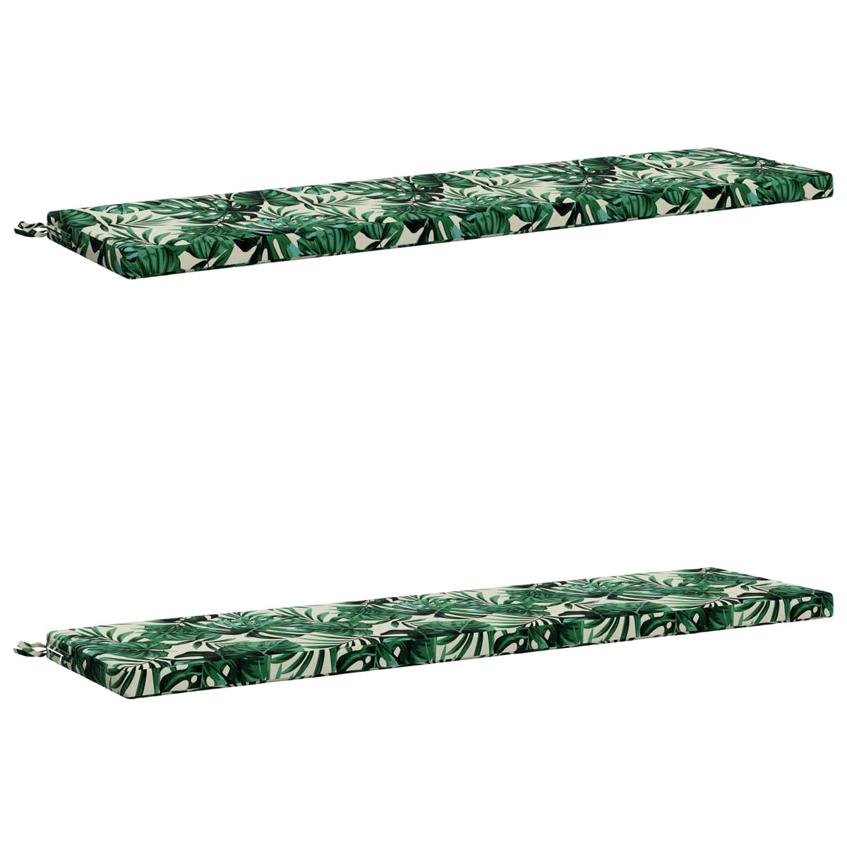 vidaXL 2-Piece Bench Cushions SOEST 2 pcs 100% Polyester Leaf Pattern