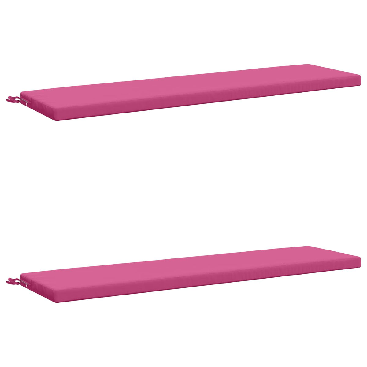 vidaXL 2-Piece Bench Cushions SOEST 2 pcs 100% Polyester Pink