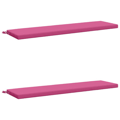 vidaXL 2-Piece Bench Cushions SOEST 2 pcs 100% Polyester Pink