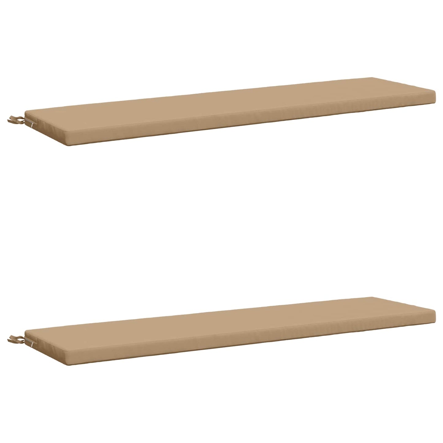 vidaXL 2-Piece Bench Cushions SOEST 2 pcs 100% Polyester Sand
