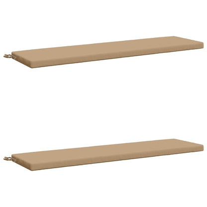 vidaXL 2-Piece Bench Cushions SOEST 2 pcs 100% Polyester Sand