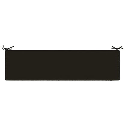 vidaXL Bench Cushion SOEST 100% Polyester Black 160 x 40 x 5 cm