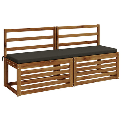 vidaXL 2-Piece Bench Cushions SOEST 2 pcs 100% Polyester Anthracite