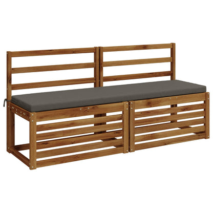 vidaXL Bench Cushion SOEST 100% Polyester Grey 160 x 40 x 5 cm