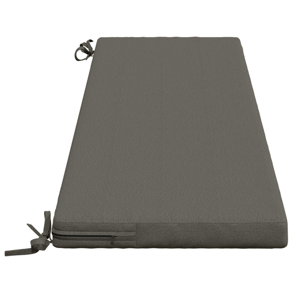 vidaXL Bench Cushion SOEST 100% Polyester Grey 160 x 40 x 5 cm