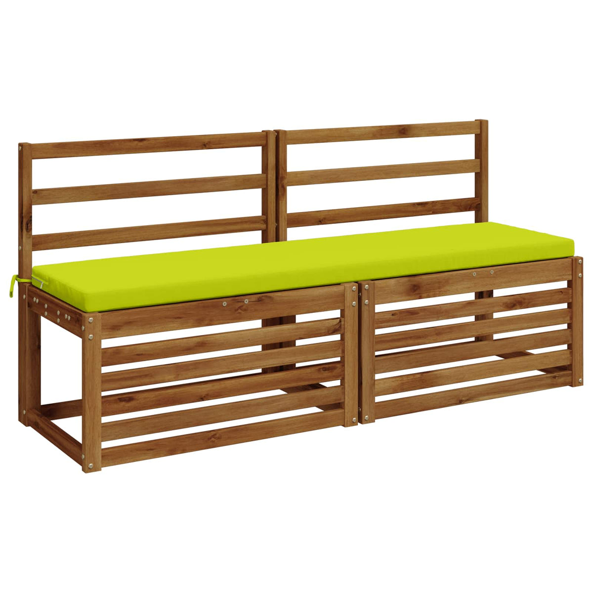 vidaXL 2-Piece Bench Cushions SOEST 2 pcs 100% Polyester Bright Green