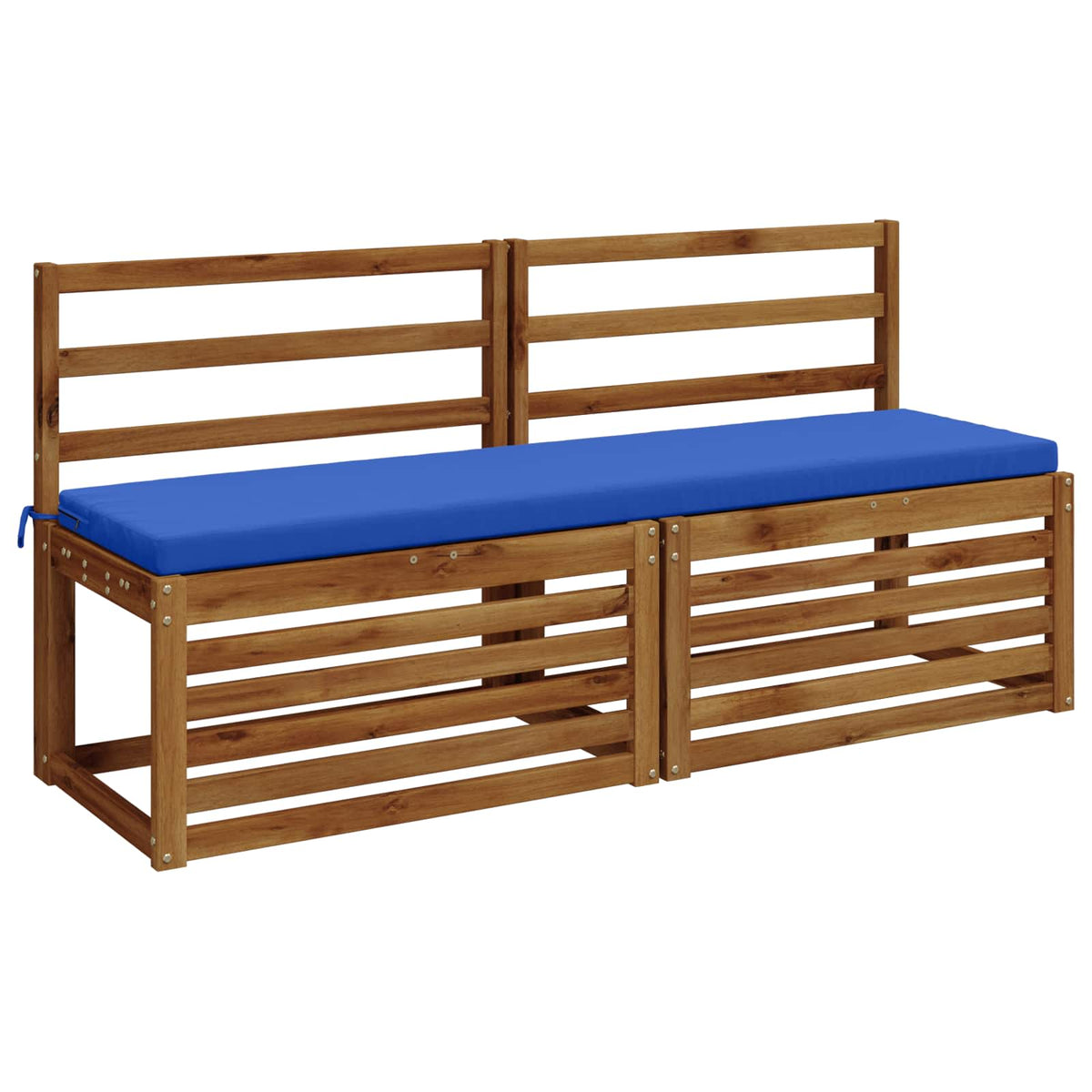 vidaXL 2-Piece Bench Cushions SOEST 2 pcs 100% Polyester Royal Blue