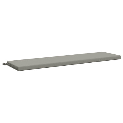 vidaXL Bench Cushion SOEST 100% Polyester Grey 160 x 40 x 5 cm