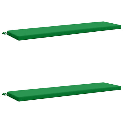 vidaXL 2-Piece Bench Cushions SOEST 2 pcs 100% Polyester Green