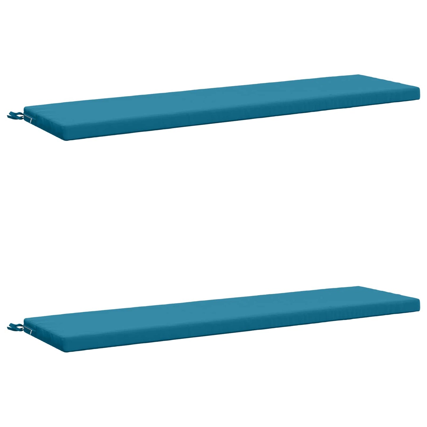vidaXL 2-Piece Bench Cushions SOEST 2 pcs 100% Polyester Light Blue