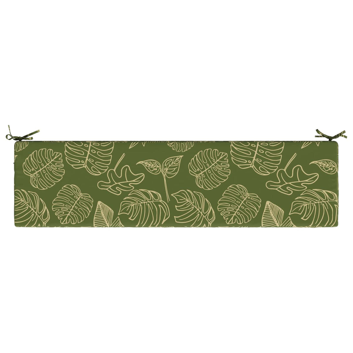 vidaXL 2-Piece Bench Cushions SOEST 2 pcs 100% Polyester Leaf Design