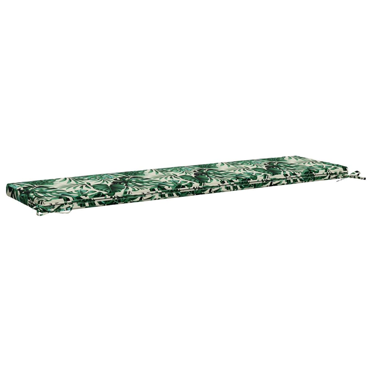 vidaXL Bench Cushion SOEST 100% Polyester Leaf Pattern 160 x 40 x 5 cm