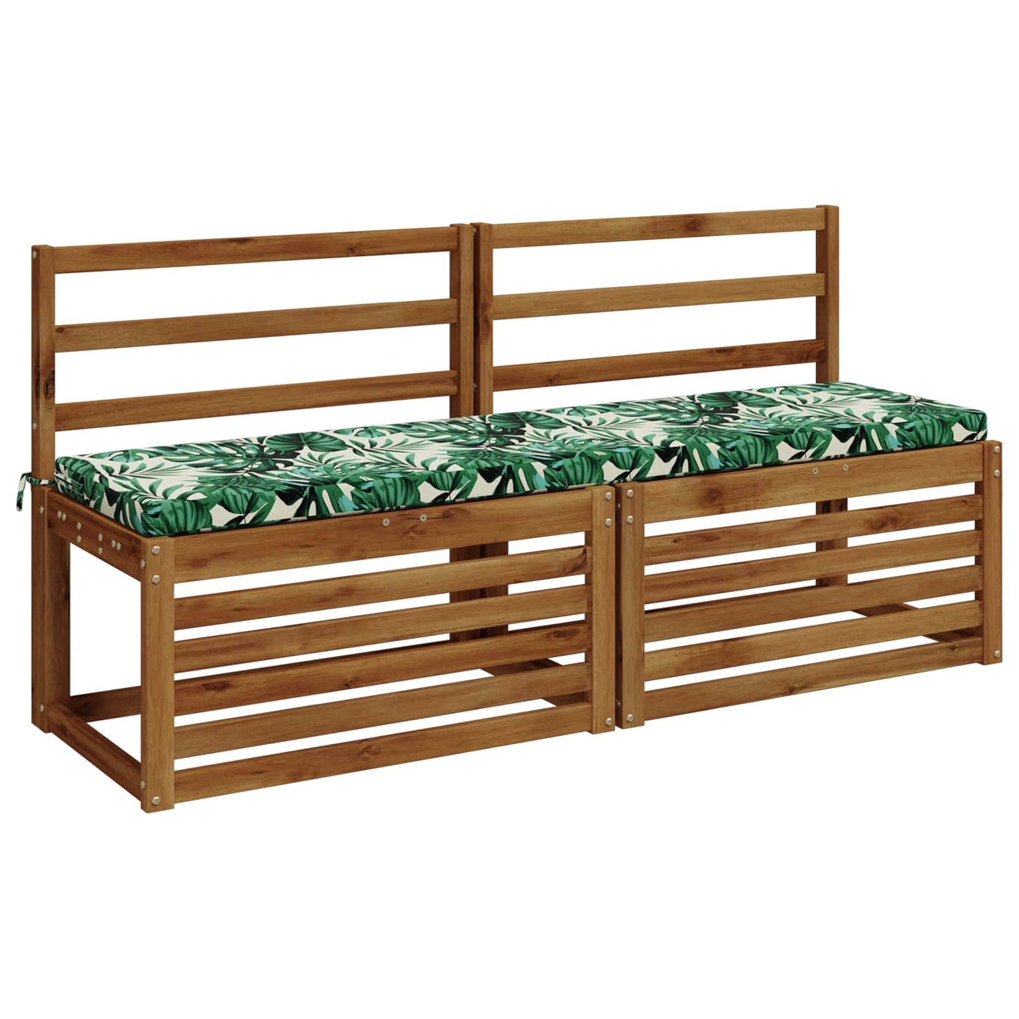 vidaXL Bench Cushion SOEST 100% Polyester Leaf Pattern 160 x 40 x 5 cm