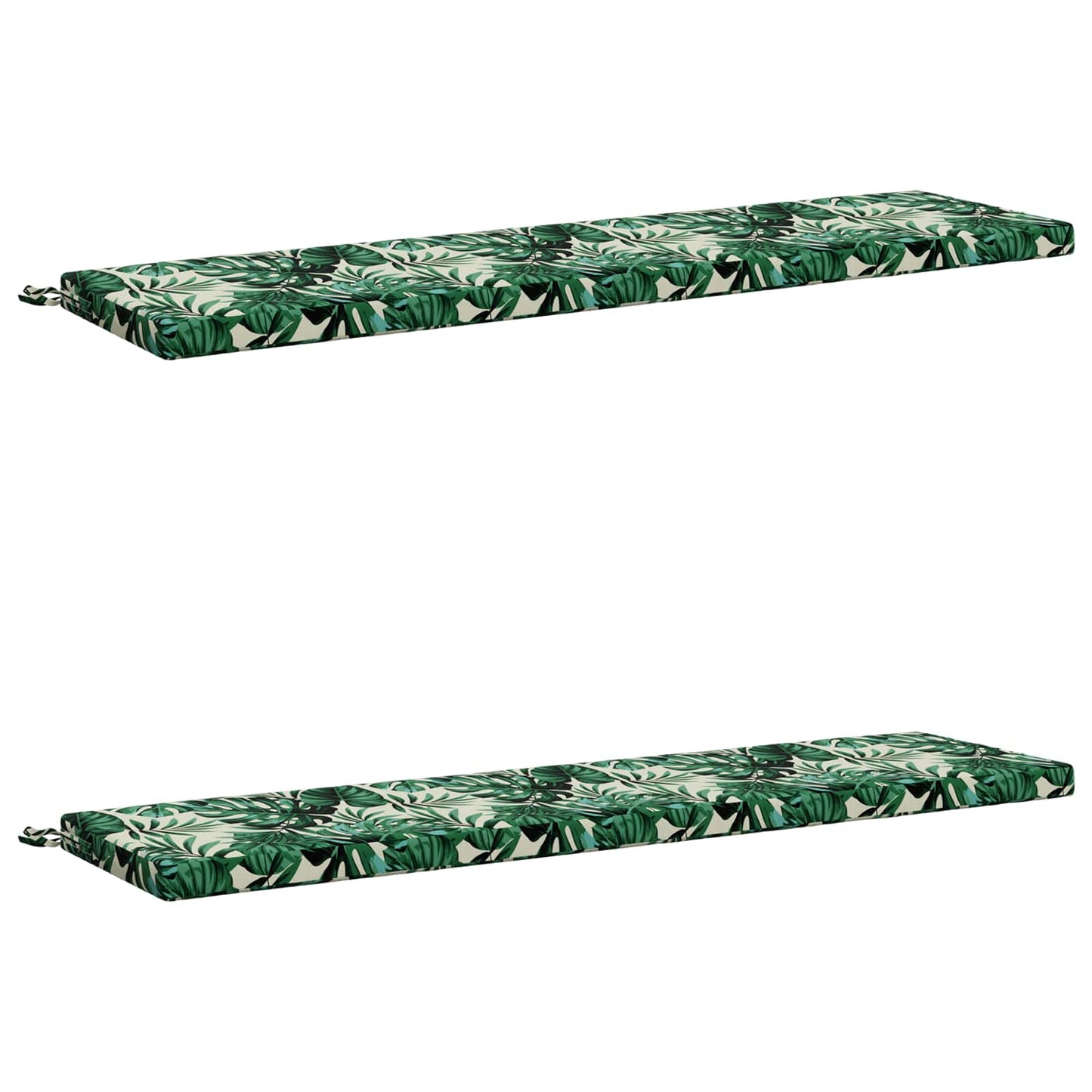 vidaXL 2-Piece Bench Cushions SOEST 2 pcs 100% Polyester Leaf Pattern