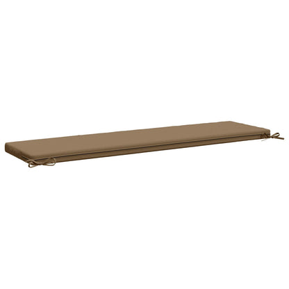vidaXL 2-Piece Bench Cushions SOEST 2 pcs 100% Polyester Taupe