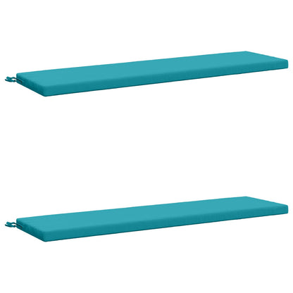 vidaXL 2-Piece Bench Cushions SOEST 2 pcs 100% Polyester Turquoise
