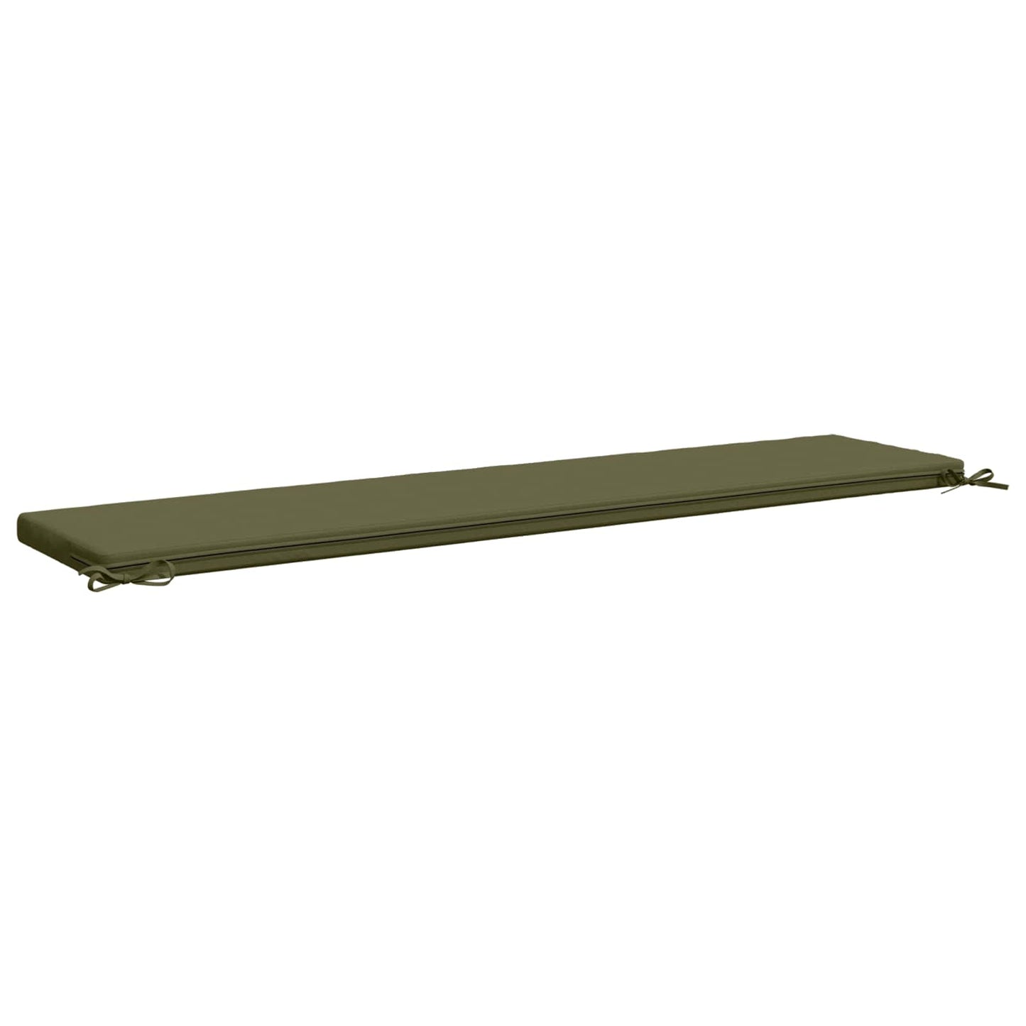 vidaXL Bench Cushion SOEST 100% Polyester Olive Green 170 x 40 x 5 cm