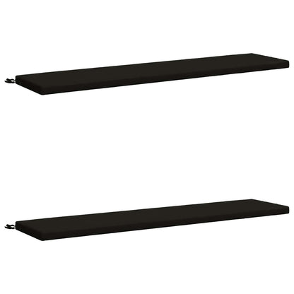 vidaXL 2-Piece Bench Cushions SOEST 2 pcs 100% Polyester Black