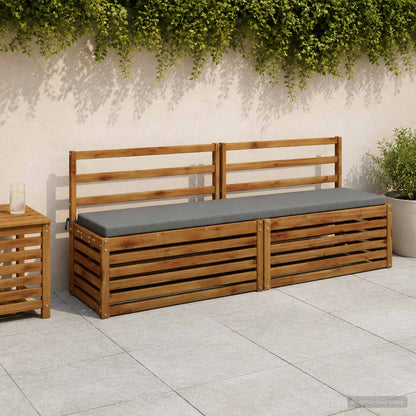 vidaXL Bench Cushion SOEST 100% Polyester Grey 180 x 40 x 5 cm