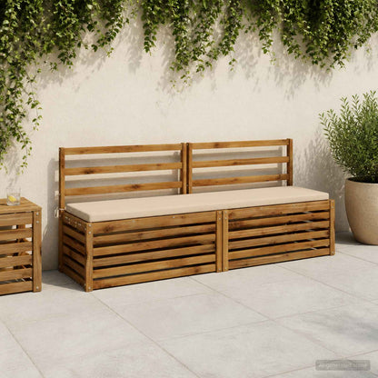vidaXL Bench Cushion SOEST 100% Polyester Cream 170 x 40 x 5 cm