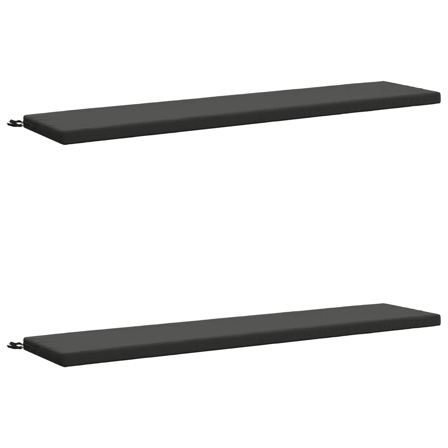 vidaXL 2-Piece Bench Cushions SOEST 2 pcs 100% Polyester Anthracite
