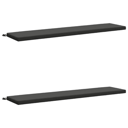 vidaXL 2-Piece Bench Cushions SOEST 2 pcs 100% Polyester Anthracite