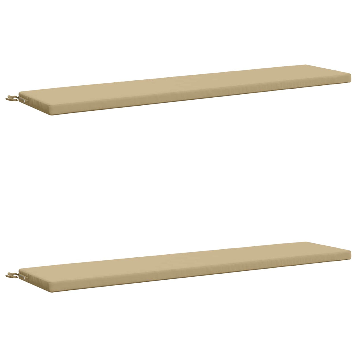 vidaXL 2-Piece Bench Cushions SOEST 2 pcs 100% Polyester Beige