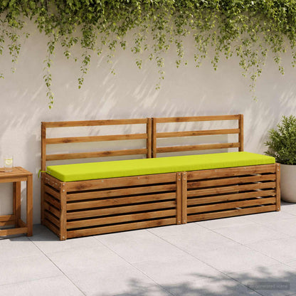 vidaXL Bench Cushion SOEST 100% Polyester Bright Green 200 x 40 x 5 cm