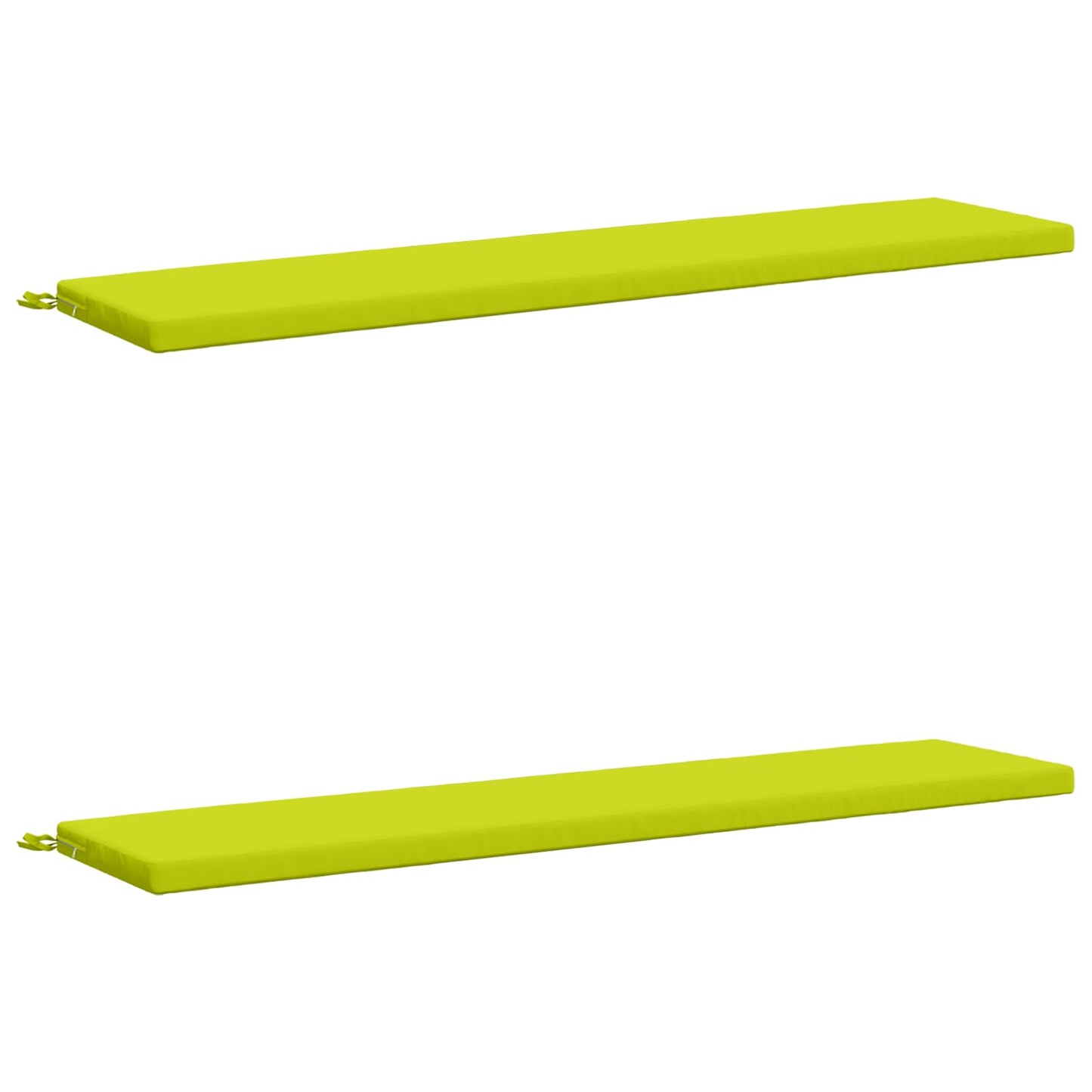 vidaXL 2-Piece Bench Cushions SOEST 2 pcs 100% Polyester Bright Green
