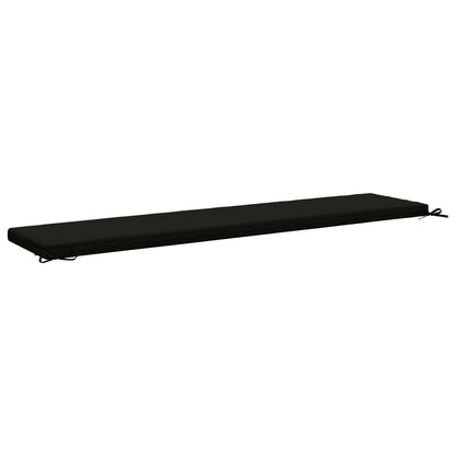vidaXL 2-Piece Bench Cushions SOEST 2 pcs 100% Polyester Black
