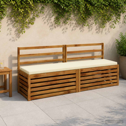 vidaXL 2-Piece Bench Cushions SOEST 2 pcs 100% Polyester Cream