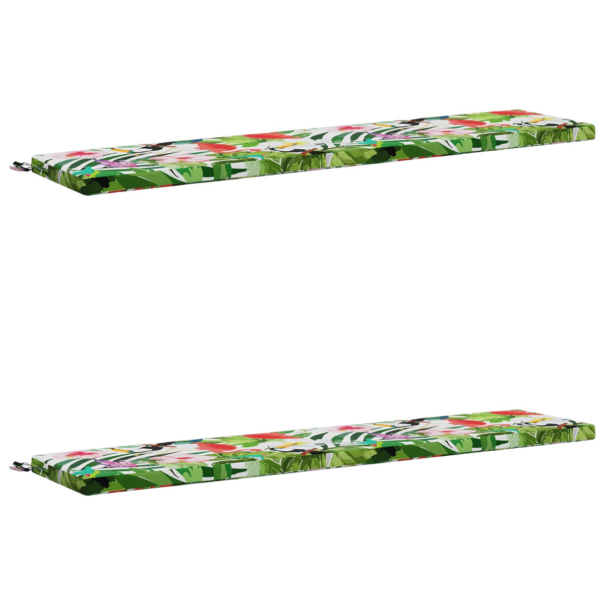 vidaXL 2-Piece Bench Cushions SOEST 2 pcs 100% Polyester Multicolour