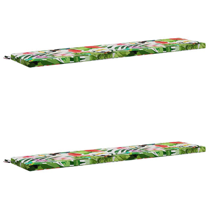 vidaXL 2-Piece Bench Cushions SOEST 2 pcs 100% Polyester Multicolour