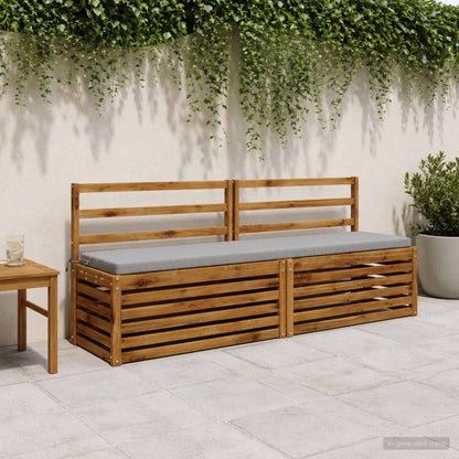 vidaXL Bench Cushion SOEST 100% Polyester Grey 170 x 40 x 5 cm