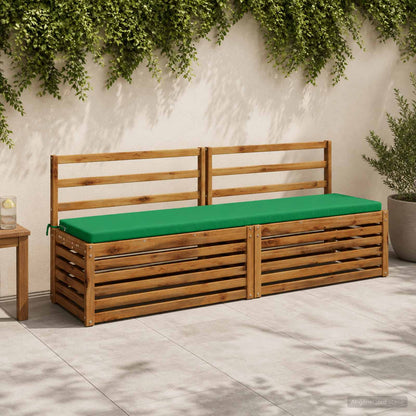 vidaXL 2-Piece Bench Cushions SOEST 2 pcs 100% Polyester Green