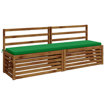 vidaXL 2-Piece Bench Cushions SOEST 2 pcs 100% Polyester Green